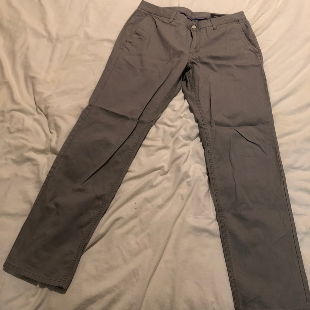 Grey Bonobos Cotton Pants